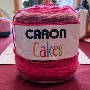 Caron Cakes Pink Yarn